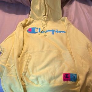 Yellow champion sweatshirt